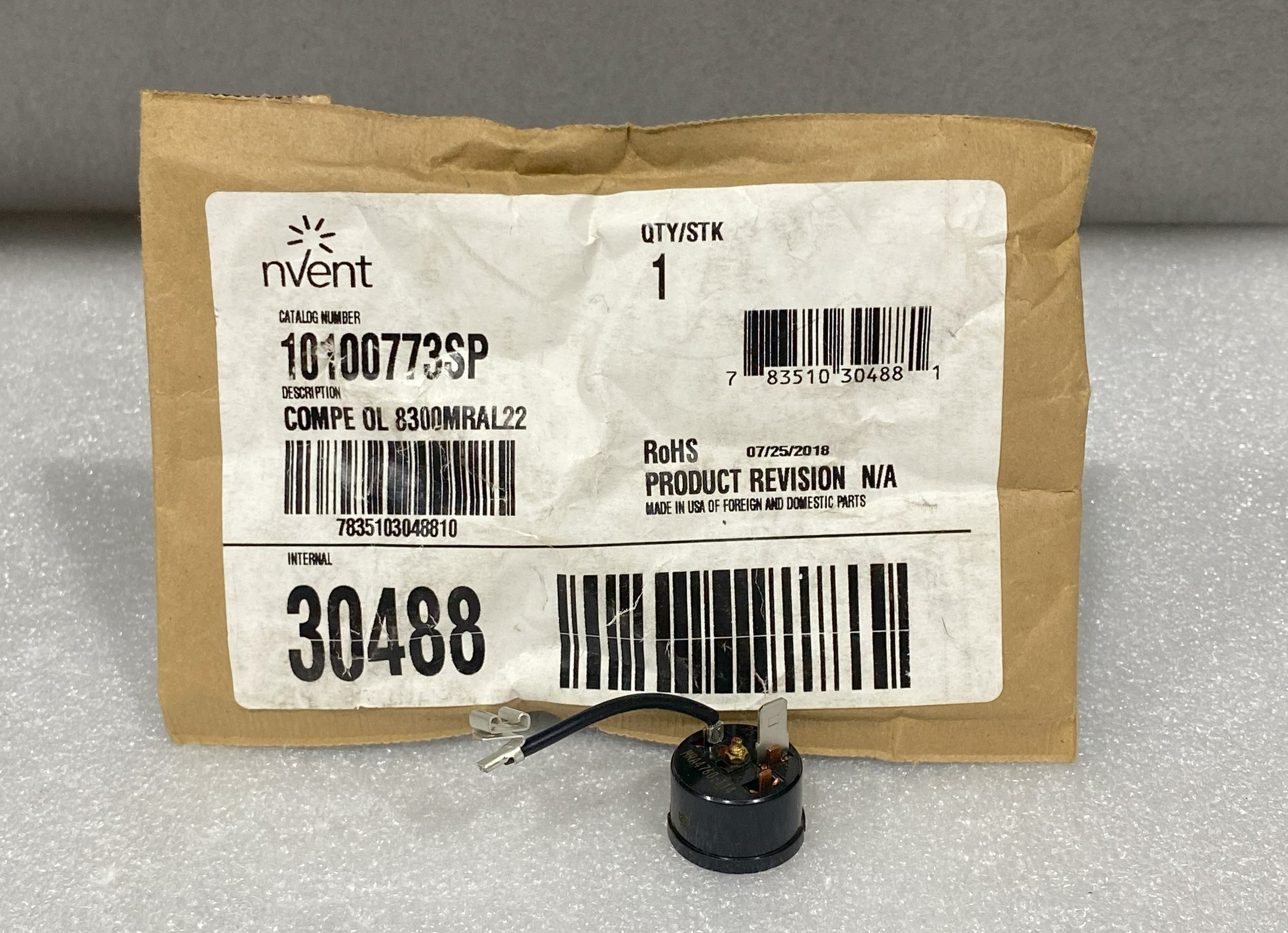 nVent 10100773SP Compressor Overload Switch